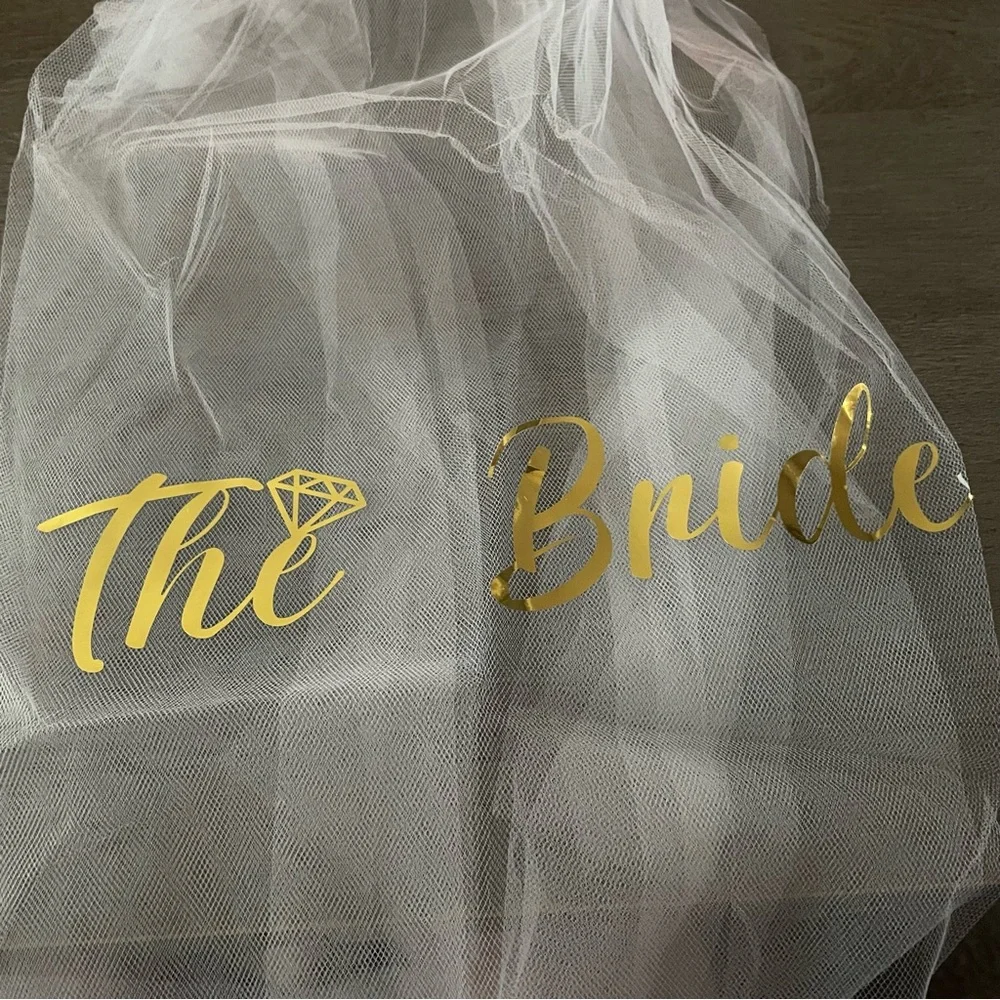 NWT Bachelorette White Bridal Veil Hairpiece